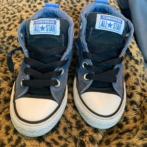 Kids blue slip on converse size 13